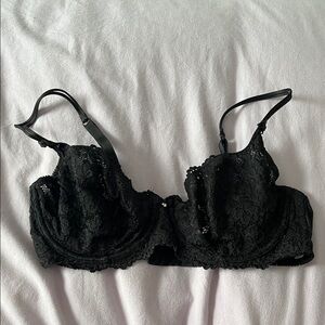 Triumph Black Lace Underwire Bra 36C